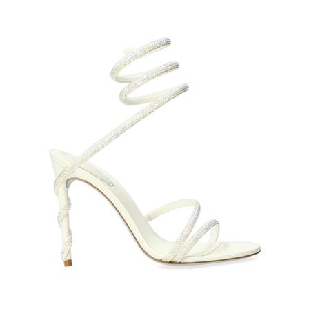 René Caovilla, Sandals Wit, Dames, Maat:40 EU,leer