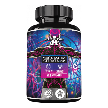 Magnesium Citrate 120mg+P5P 200 kaps. -klinisk testet!