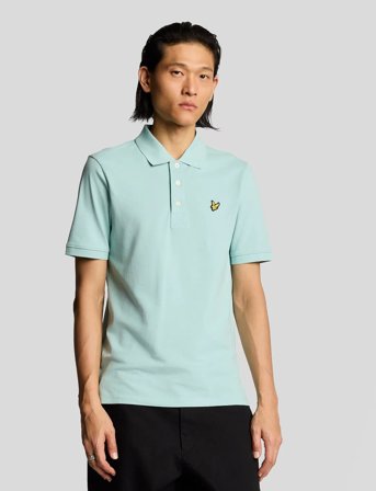 Lyle & Scott Plain Polo Shirt - Blue - XL