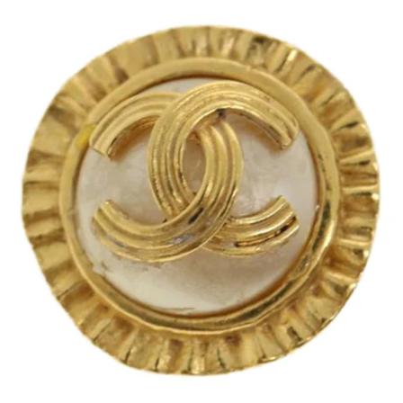 Chanel Vintage - Vintage Smycken - Gul - Dam - Storlek: One Size, Dam, Storlek: ONE SIZE