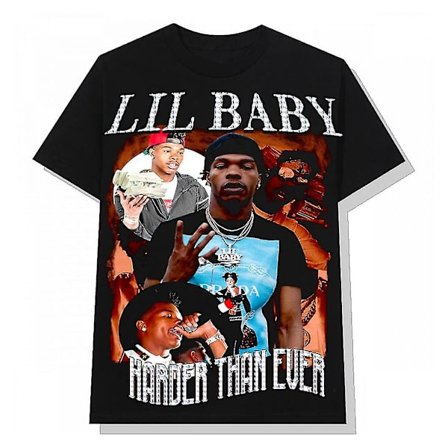 Vintage Tee Retro 90-tal T-shirt Lil Baby