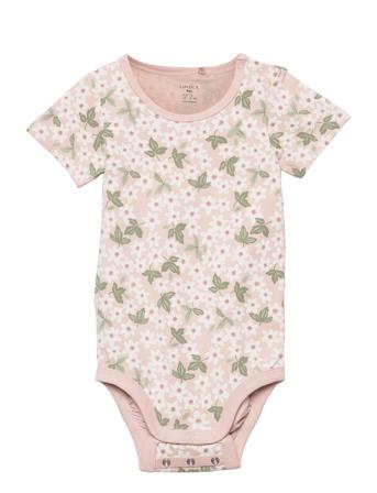 Body Ss Wood Anem Aop Bodies Short-sleeved Vaaleanpunainen Lindex