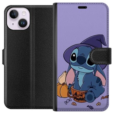 Apple iPhone 15 Lompakkokotelo Stitch noita