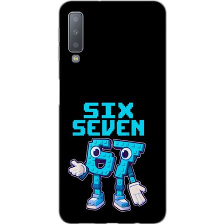 Kompatibelt Mobilskal till Samsung Galaxy A7 (2018) Pixel Number Duo