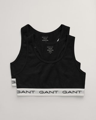 GANT - Teen Girls 2-pakning bomulls-bh til dame black
