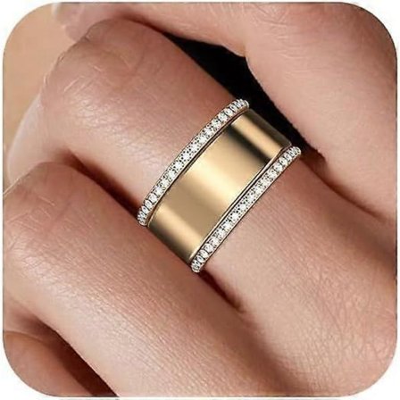 2 kpl 14K kullattuja pinoamissormuksia Oura Ring Gen 4 / Oura Ring Gen 3 -sormuksille, kuutiollinen zirkonia simuloitu timantti Oura-pinoamissormuksia