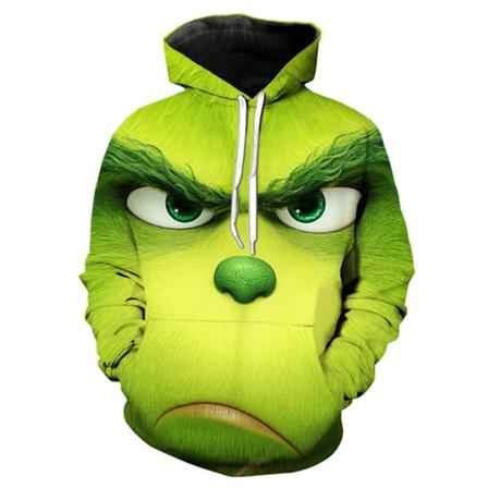 Unisex Julgrinch Huvtröja Nyhetströja Present A L