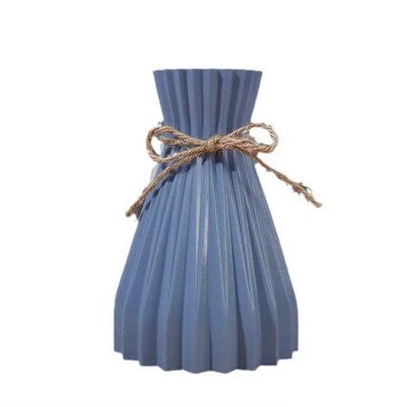 Kreativ Origami Vas Europeisk Plisserad Vas Plast Midja Vikbar Blomvas Vikpapper Stil Torkad Blomma Flaska Modern