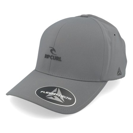 Rip Curl - Grigio flexfit Cappellino - Vaporcool Delta Cap Grey Flexfit @ Hatstore