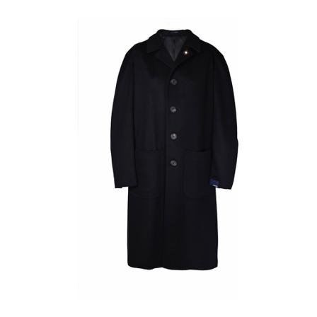 Lardini Single-Breasted Coats Sort, Herre Uldfrakker