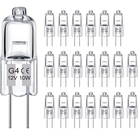 G4 Halogeenilamput 10W 12V - Lämmin valkoinen - 20 kpl 10W