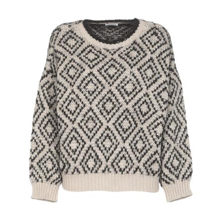 Brunello Cucinelli, Sweater Szary, Kobieta, Rozmiar: S