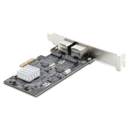 StarTech 2-Port 2.5Gbps NBASE-T PCIe Network Card, Intel I225-V, Dual-Port Computer Network Card, Multi-Gigabit NIC, PCI Express Server LAN Card,