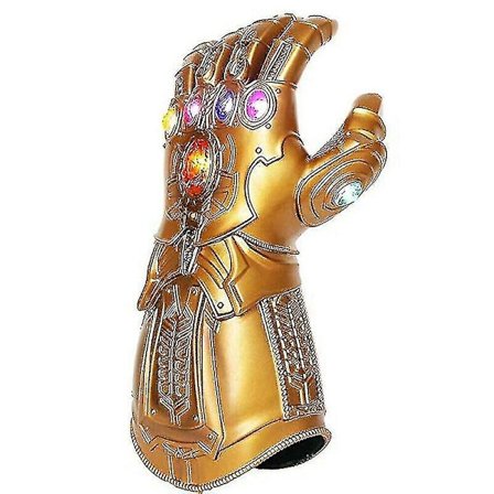 Thanos Handsker til børn Infinity Gauntlet med LED-lys Avengers 4 Cosplay Legetøj