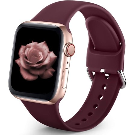 Sportreim kompatibel med Apple Watch iWatch-reimer unisex, myke silikonreimer for håndleddet til Apple Watch 3 6 5 4 2 1 SE