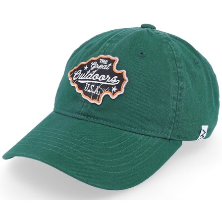 Wild Spirit - Verde unconstructed Gorra - The Great Outdoors Usa Wai Washed Green Mom Cap @ Hatstore