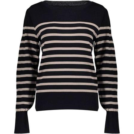 Geisha, Stripe Pullover Zwart, Dames, Maat:XL,Viscose