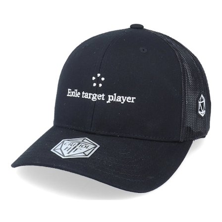 Critiql Hit - Exile Target Player Black Trucker Trucker Black Cap - @ Hatstore