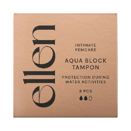 ellen ellen Aqua Block Tampon 8 pcs Intim Dam