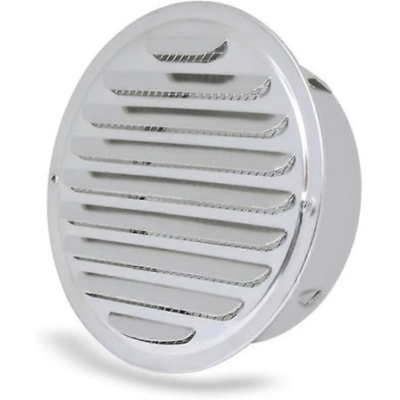 Pyöreä Poistoilmasäleikkö Ruostumattomasta Teräksestä