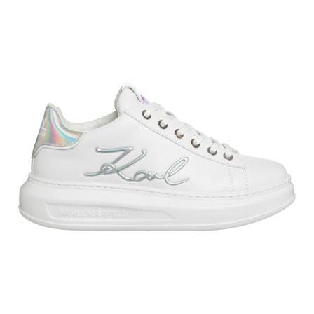 Karl Lagerfeld women's Sko leather trainers sneakers Kapri Signia Hvid, Dame, Størrelse: 39 EU
