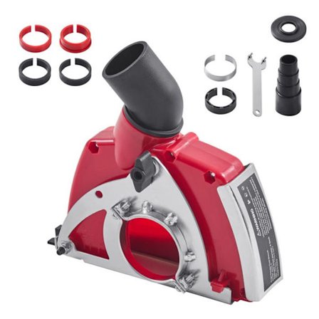 Beskyttelseshætte til Vinkelsliber-Duoku-100-125 mm- støvbeskyttelsestilbehør til slibemaskine-med 6 spændeskiver