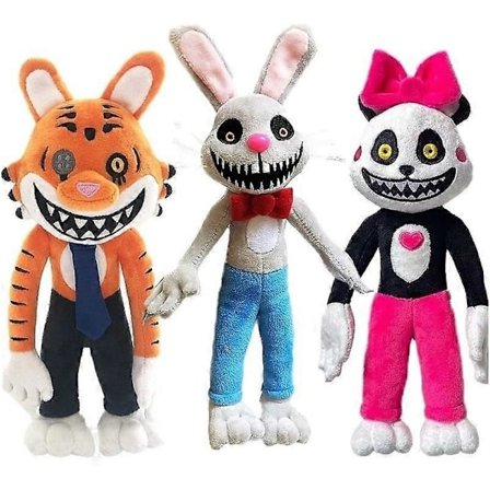 3 stk. 28 cm Mr. Hopp's Playhouse plysjleker