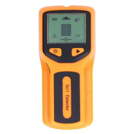 5 i 1 Multifunktionel Sømfinder Vægscanner LCD Metaldetektor HW430 Gul