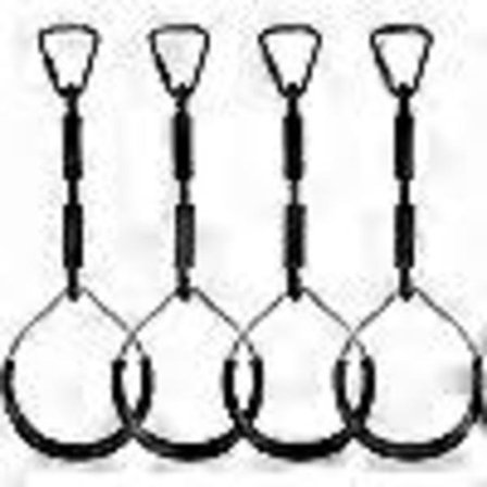 Lasten kiipeilyrenkaat monitoiminen keinulauta muovirenkailla, maksimikuorma: 120 kg, Ninja-kiipeilyrengas, esteratakiipeilykeinu