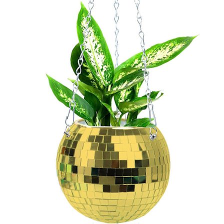 Peili Discopallo Istutusruukun Ripustin, Riippuva Disco Istutusruukku Kukkaruukku Puutarhakoristeeksi