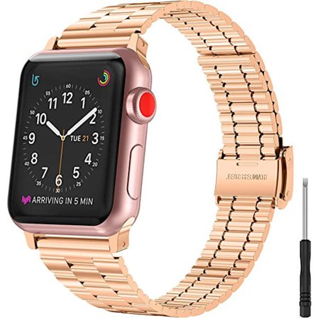 Klokkebånd Kompatibelt med Apple Watch Band 42mm/44mm, Dame- og Herrebånd