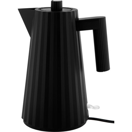 Alessi MDL06 Plissé vattenkokare 1,7 liter, svart | Köksmaskiner > Vattenkokare | Bagaren och Kocken