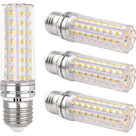LED-lampa E27 14W, 220-240V, 1200LM Varmvit 6000K, Ej dimbar, för inomhusbelysning, 4-pack