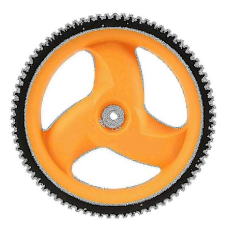 293 mm gressklipper bakhjul kompatibel med 5324035-09, 5324327-49, 532403509, 532432749