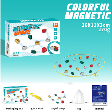 Magnetic Chess Game, Fun Family Game with Magnetic Stones, Magnetic Game Gift for Boys and Girls, 2-4 Players.