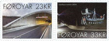 Færøerne - Sandoyar-tunnilin - Postfrisk sæt 2v