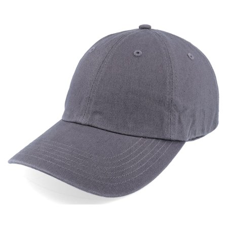 Richardson - Grey unconstructed Czapka Z Daszkiem - R55 Solid Charcoal Dad Cap @ Hatstore