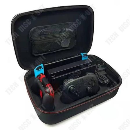 Förvaringsväska - TD - Switch OLED - Hård EVA-fodral - Stort format - Kompatibla tillbehör