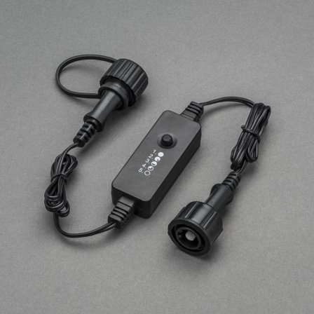 Konstsmide 3667-017 Dimmer 5 steg, soft cable Svart, Belysning