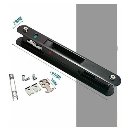 Skyvedørslås - Moderne mobil dørvinduskrok lås enkel dobbeltsidig lås for hjemmedør lås skyvedørslås