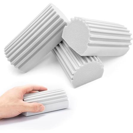 Fuktig dammsvamp, rengöringsvamp stor magisk radergummisvamp återanvändbar, hushållssvamp, 3-pack