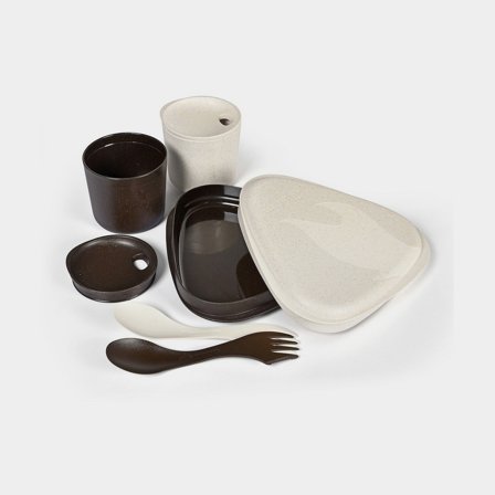 Lunchkit / Mahlzeitenkit für 2 Personen Light My Fire Picnic Bio Cocoa 'n Cream, 6 Teile - Camping