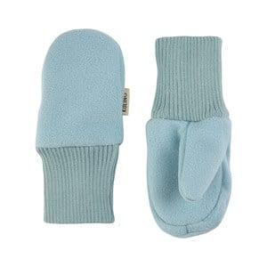 Kuling Pale Mist Blue Livigno Wind Fleece Mittens 6-8 Years - Gloves and mittens - 6-8 years - Blue