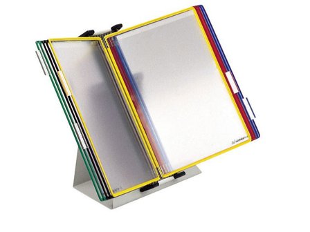 tarifold Bordsställ T-technic 10 fickor sorterade färger - Lyreco - Kontorsmaterial - Till skrivbordet - Bordsställ och panelsystem