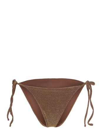 Glitter Triangle Bikini Brief Gina Tricot Brown