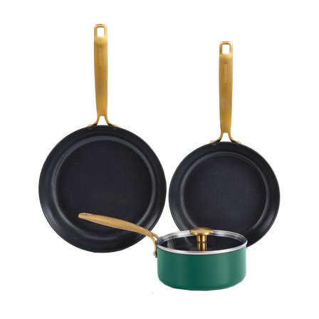 Combekk Paistinpannu- ja kattilasarja 4 osaa, vihreä