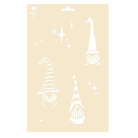 A4 stencil - Julenisser