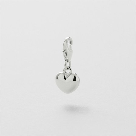 Solid Puffy Heart Charm