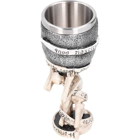 Middelalder Dobbelt Skalle Bæger, Skalle Vin Kalk Bæger, Harpiks Rustfrit Stål Skelet Vinglas, Fest Bar Drikkevarer Dekoration