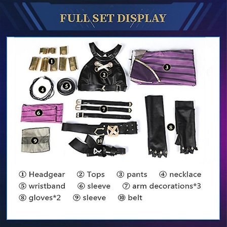 Hurtig levering Lol Jinx Cosplay Kostume Uniform Outfits League Of Legend - Perfekt Kostume